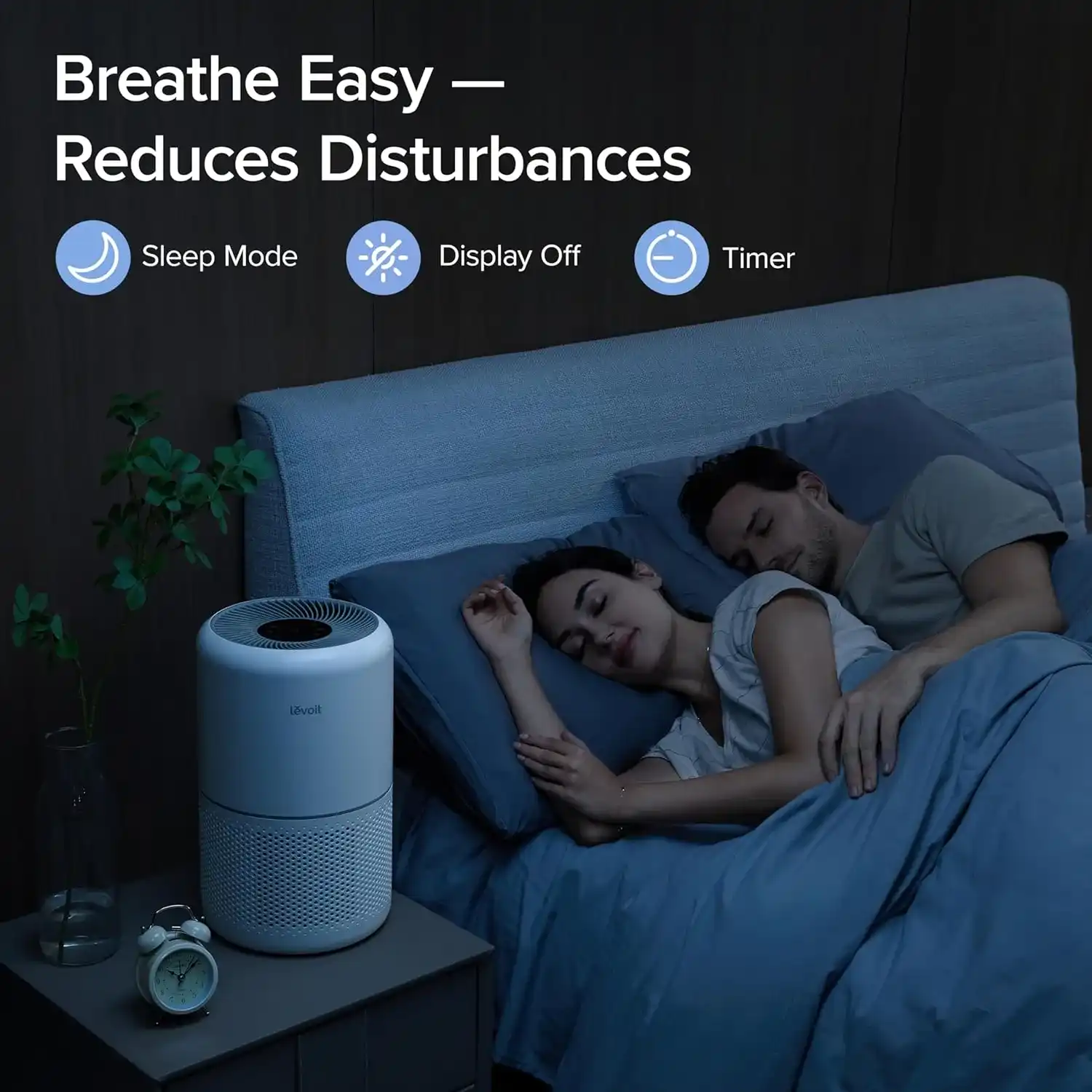  LEVOIT Core 300 Air Purifier in a modern home setting, showcasing its sleek design.