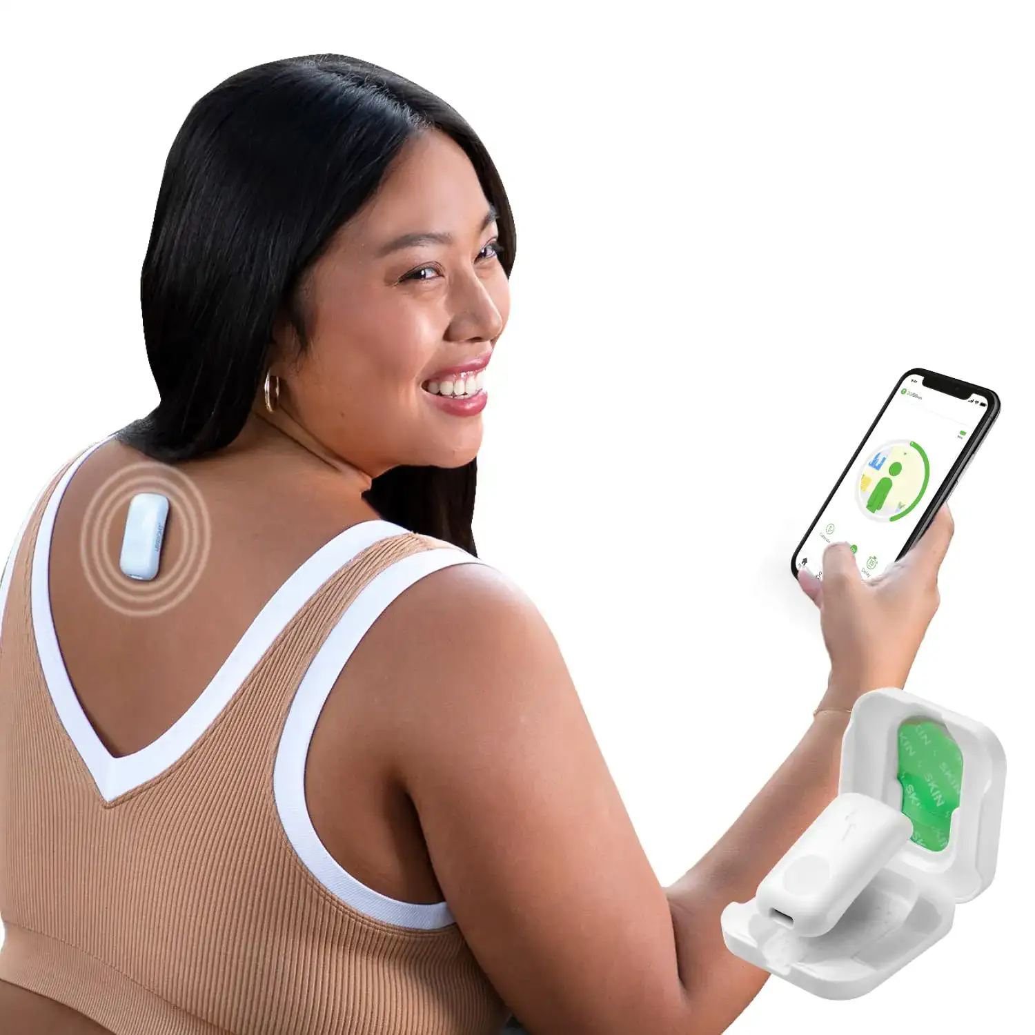 Upright GO 2 Posture Corrector with strapless design and app connection for posture monitoring 